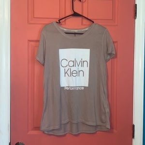 Calvin Klein Performance Blush Pink T-shirt (Womens XL)